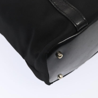 GUCCI Bamboo Hand Bag Nylon Black Gold 000 3754 0508  bs17437