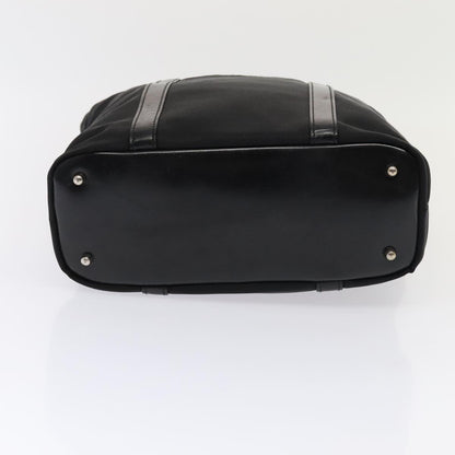 GUCCI Bamboo Hand Bag Nylon Black Gold 000 3754 0508  bs17437