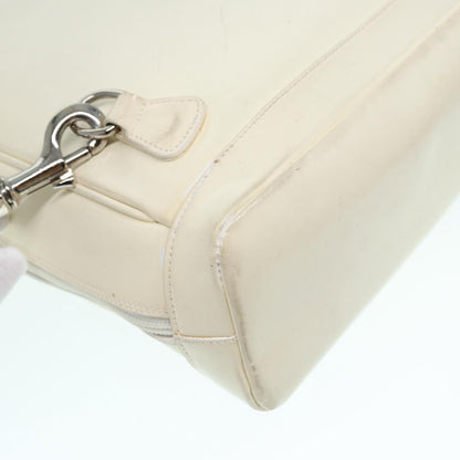 GUCCI Bamboo Shoulder Bag Nylon White Silver 003 2058 0059 5  bs17479