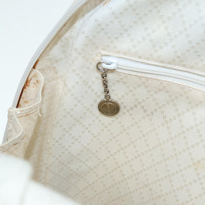 GUCCI Bamboo Shoulder Bag Nylon White Silver 003 2058 0059 5  bs17479