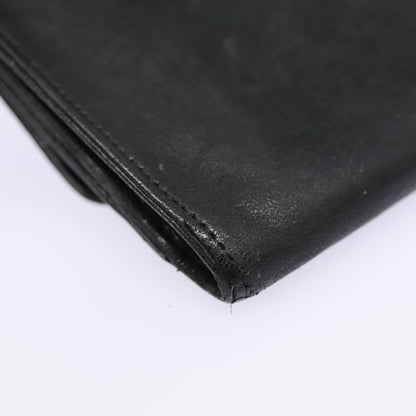 CHANEL Wallet Leather Black Gold CC bs17493