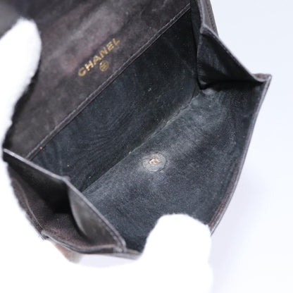 CHANEL Wallet Leather Black Gold CC bs17493
