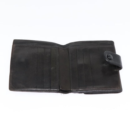 CHANEL Wallet Leather Black Gold CC bs17493
