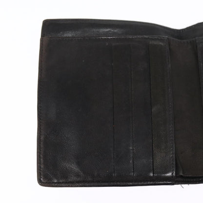CHANEL Wallet Leather Black Gold CC bs17493