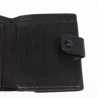 CHANEL Wallet Leather Black Gold CC bs17493