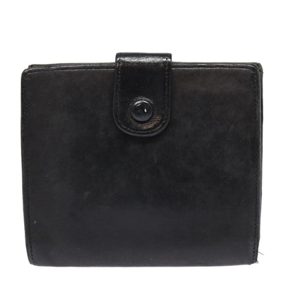 CHANEL Wallet Leather Black Gold CC bs17493
