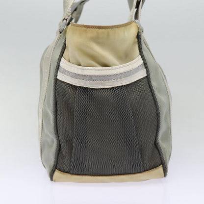 CHANEL Sports Tote Bag Nylon Gray Silver CC bs17659