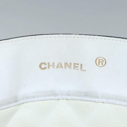 CHANEL Matelasse Chain Shoulder Bag Lamb Skin White Gold CC bs17675