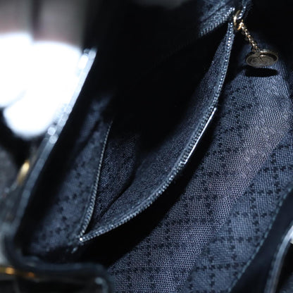 GUCCI Bamboo Backpack Enamel Black Gold 003 3444 0030  bs17710