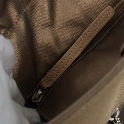 CHANEL Paris Biarritz MM Tote Bag Coated Canvas Gold Tone Silver CC bs17902
