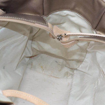 CHANEL Paris Biarritz MM Tote Bag Coated Canvas Gold Tone Silver CC bs17902