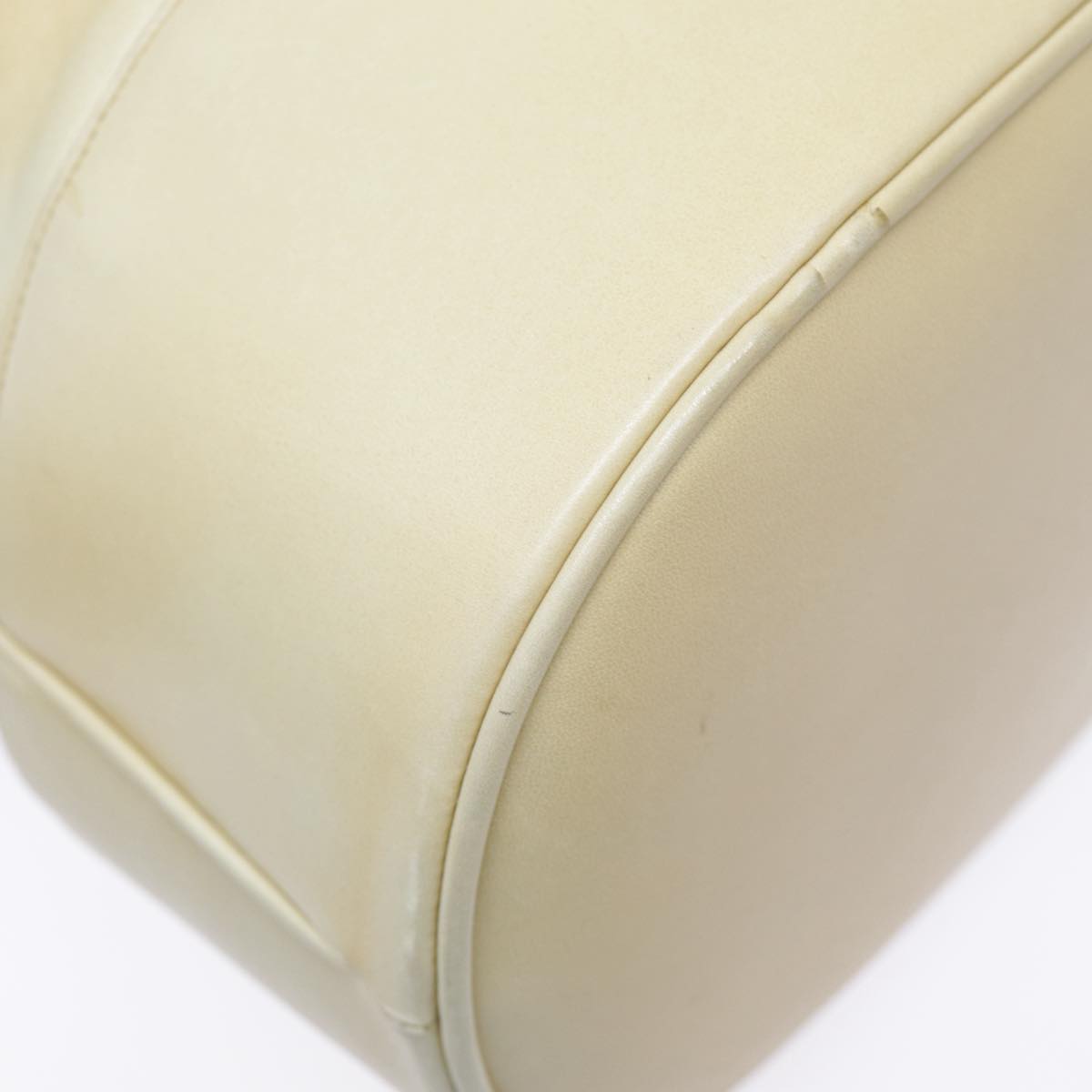 CHANEL Shoulder Bag Lamb Skin Beige Gold CC bs17904