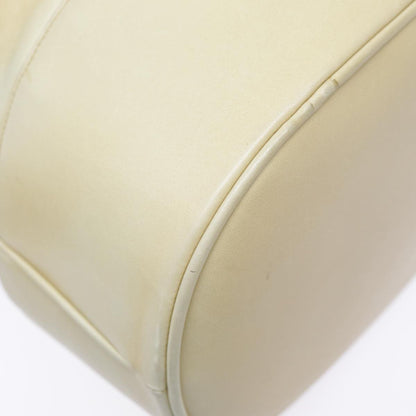 CHANEL Shoulder Bag Lamb Skin Beige Gold CC bs17904