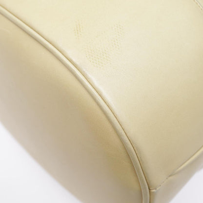 CHANEL Shoulder Bag Lamb Skin Beige Gold CC bs17904