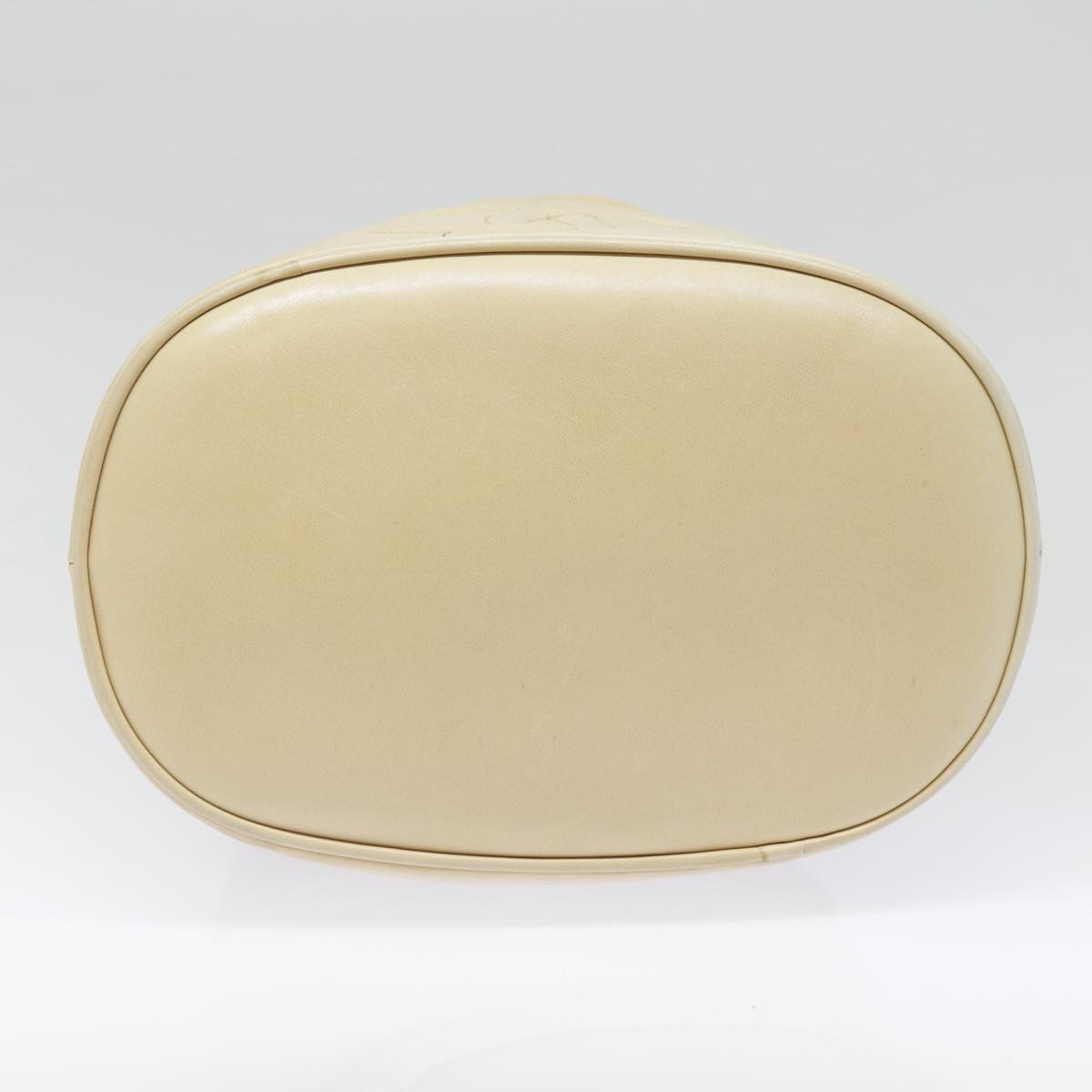 CHANEL Shoulder Bag Lamb Skin Beige Gold CC bs17904