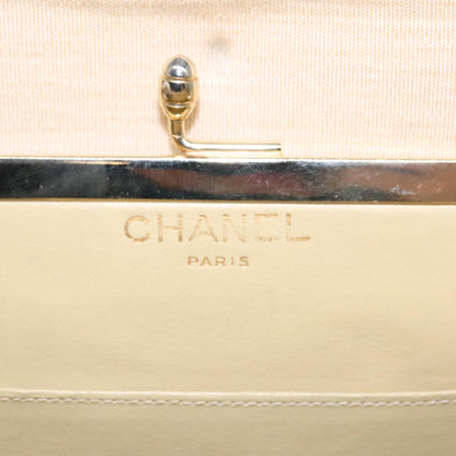 CHANEL Chain Shoulder Bag cotton Beige CC bs18003