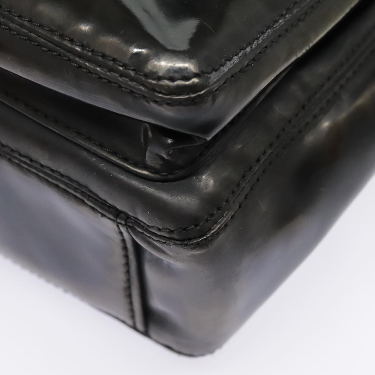 CHANEL Tote Bag Patent leather Black CC bs18064