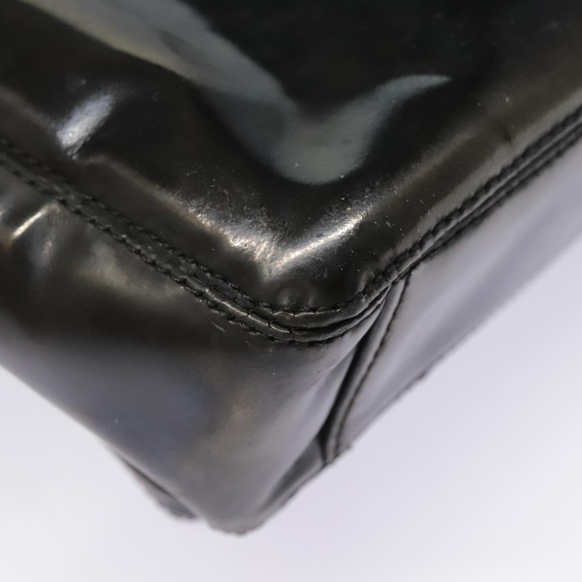 CHANEL Tote Bag Patent leather Black CC bs18064