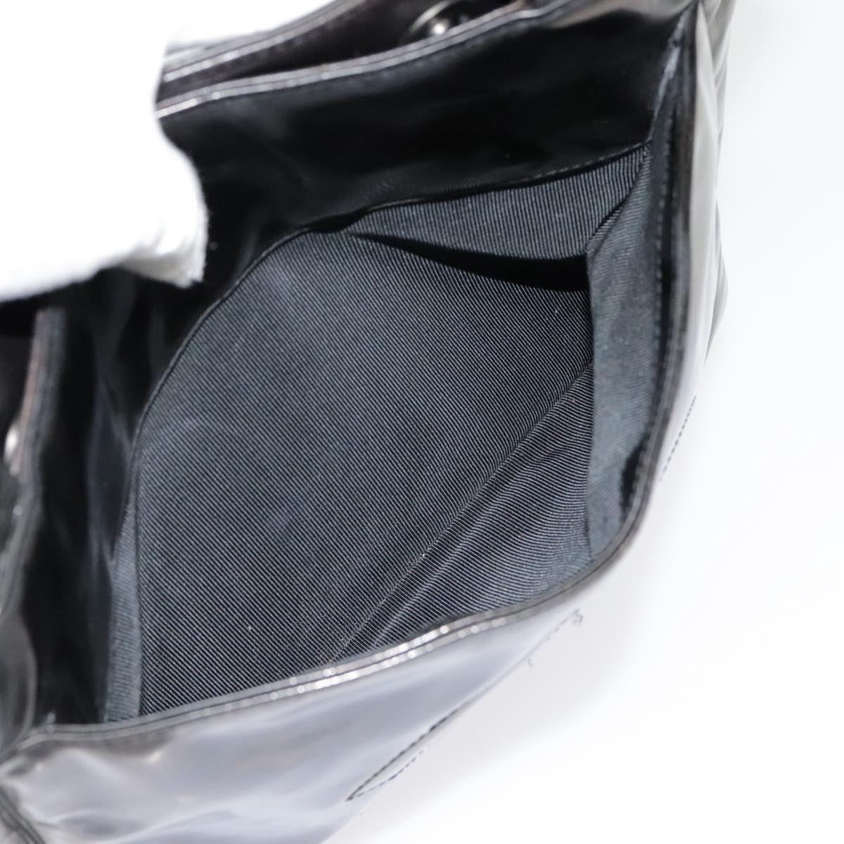 CHANEL Tote Bag Patent leather Black CC bs18064