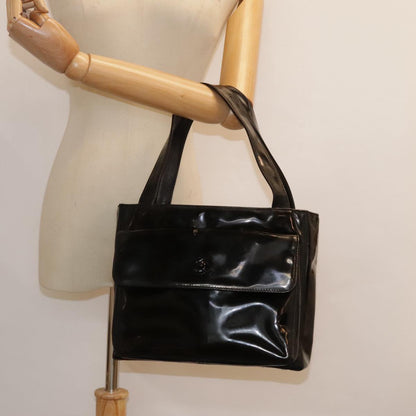 CHANEL Tote Bag Patent leather Black CC bs18064