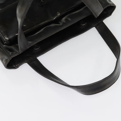 CHANEL Tote Bag Patent leather Black CC bs18064