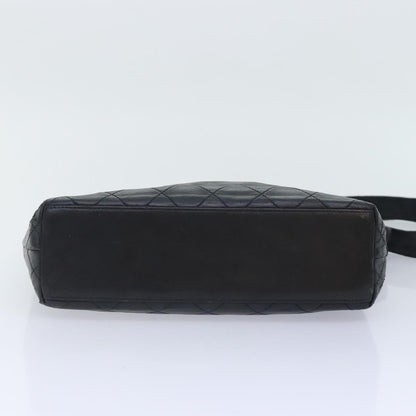 CHANEL Matelasse Chain Shoulder Bag Lamb Skin Black CC bs18071