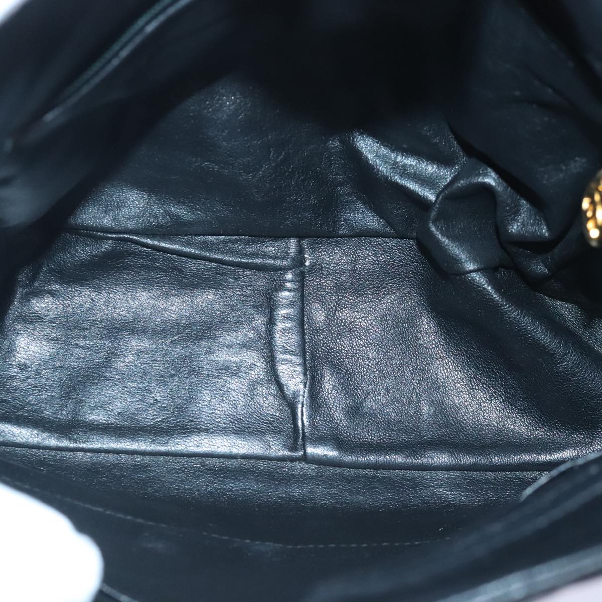 CHANEL Matelasse Chain Shoulder Bag Lamb Skin Black CC bs18071