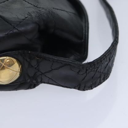 CHANEL Matelasse Chain Shoulder Bag Lamb Skin Black CC bs18071