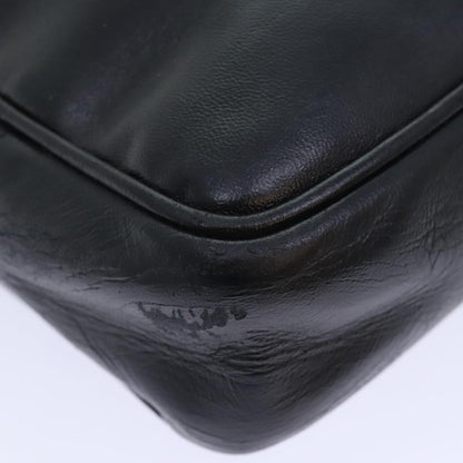 CHANEL Shoulder Bag Leather Black CC bs18212