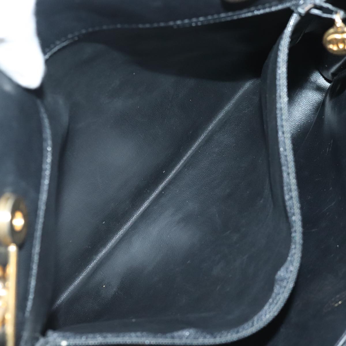 CHANEL Shoulder Bag Leather Black CC bs18212