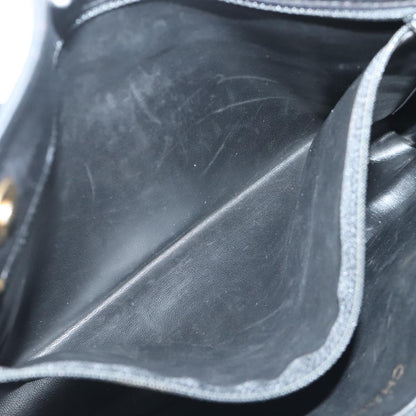 CHANEL Shoulder Bag Leather Black CC bs18212