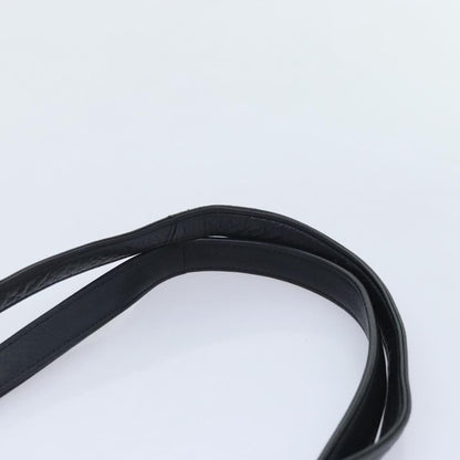 CHANEL Shoulder Bag Leather Black CC bs18212