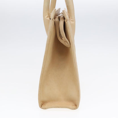 CHANEL V Stitch Hand Bag Lamb Skin 2way Beige CC bs18217