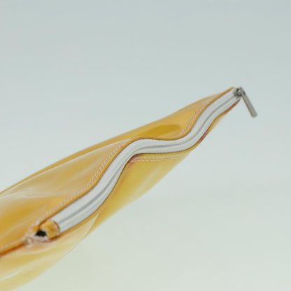 CHANEL COCO Mark Hand Bag Patent leather Yellow CC bs18402
