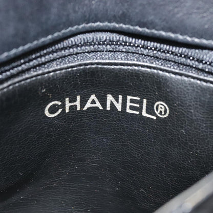 CHANEL Bicolore Chain Waist bag Leather Black Gold CC bs18454