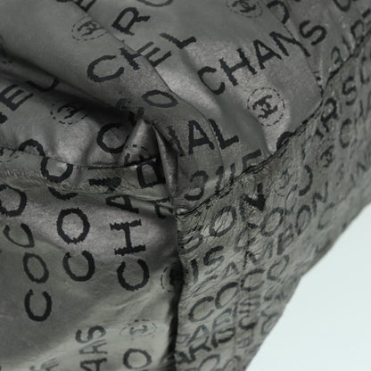 CHANEL Unlimited Tote Bag Nylon Silver CC bs18573