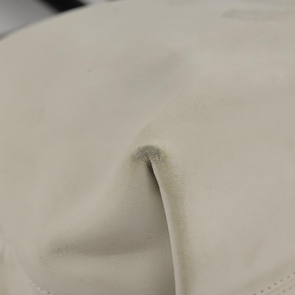 CHANEL COCO Mark Tote Bag Leather White Black CC bs18647