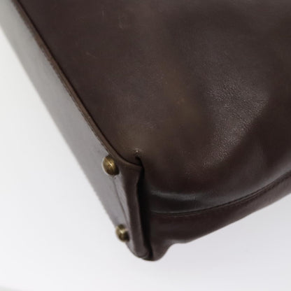 CHANEL Chain Tote Bag Leather Brown CC bs18700