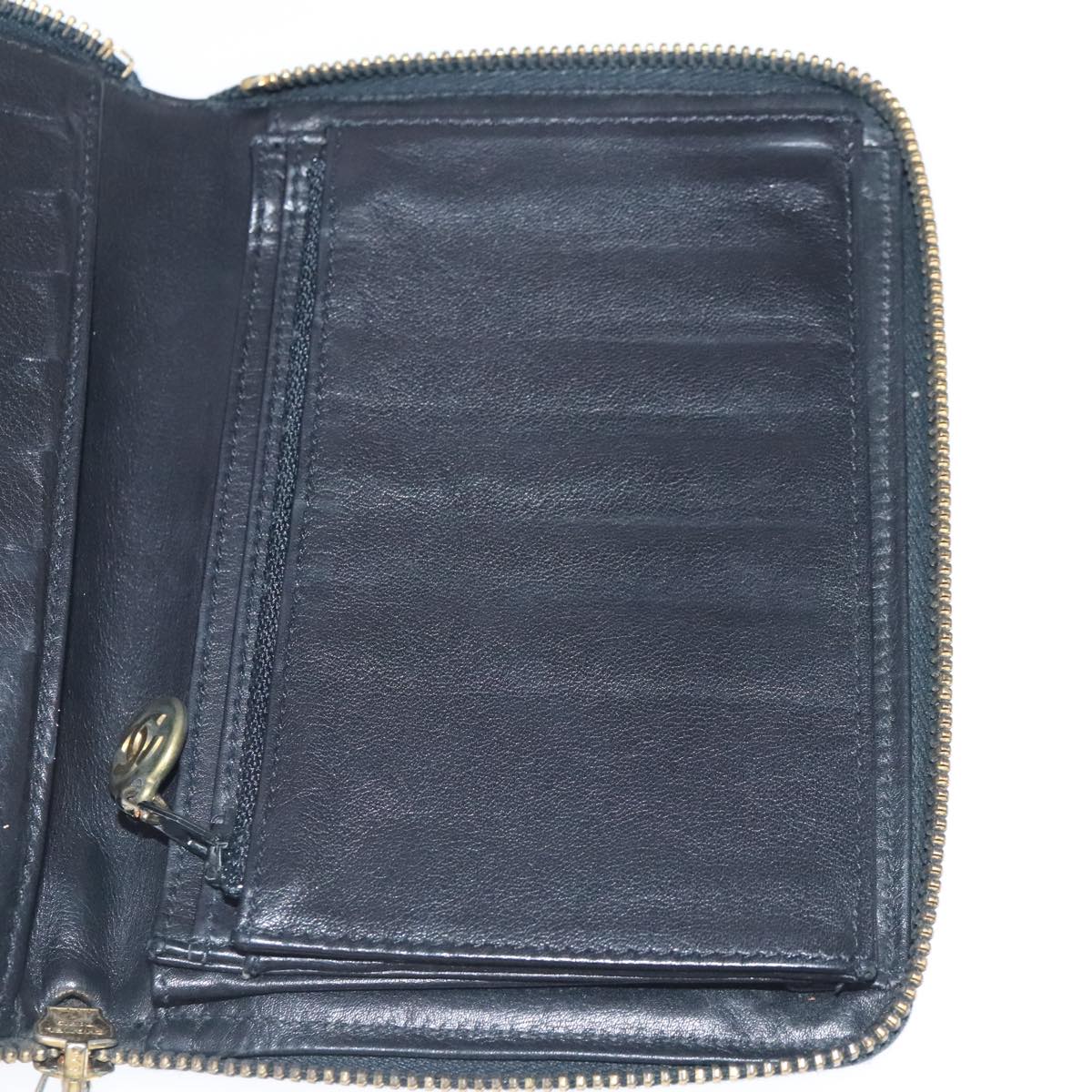 CHANEL Wallet Caviar Skin Black Gold CC bs18702