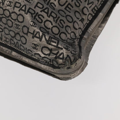 CHANEL Unlimited Tote Bag Nylon Silver CC bs18754