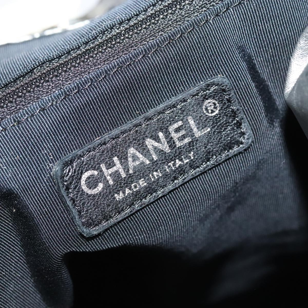 CHANEL Unlimited Tote Bag Nylon Silver CC bs18754