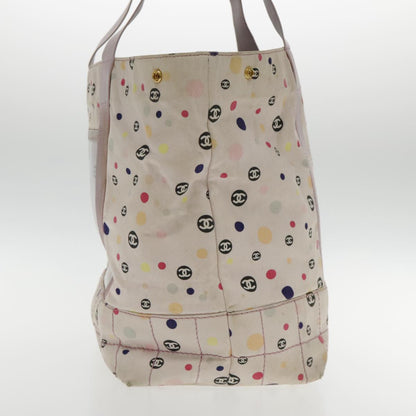 CHANEL Tote Bag Canvas Multicolor Gold CC bs18833