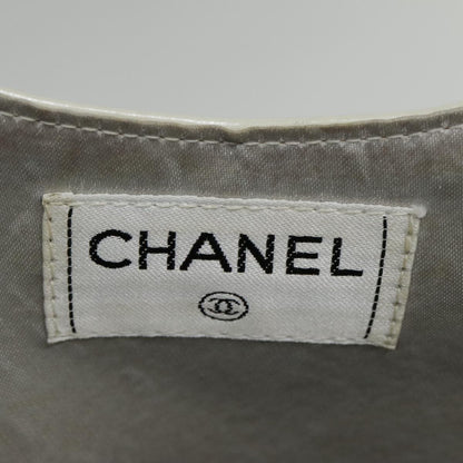 CHANEL Matelasse Hand Bag Leather White CC bs18834