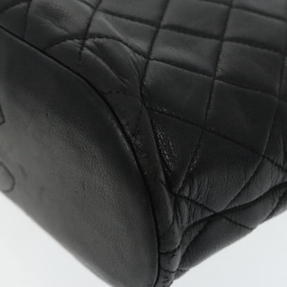 CHANEL Matelasse Tote Bag Caviar Skin Black CC bs18884