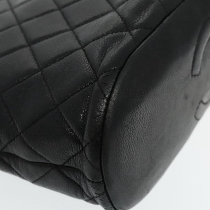 CHANEL Matelasse Tote Bag Caviar Skin Black CC bs18884