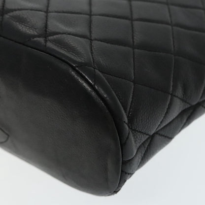 CHANEL Matelasse Tote Bag Caviar Skin Black CC bs18884