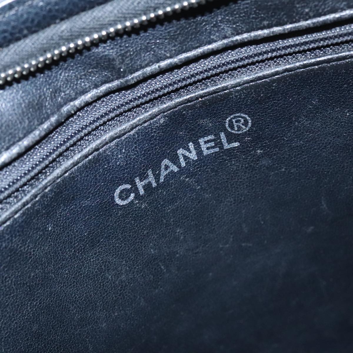 CHANEL Matelasse Tote Bag Caviar Skin Black CC bs18884