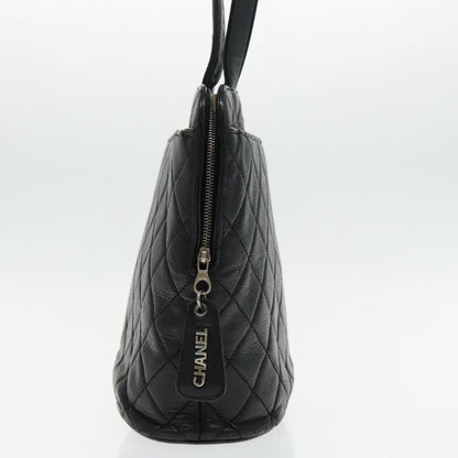 CHANEL Matelasse Tote Bag Caviar Skin Black CC bs18884