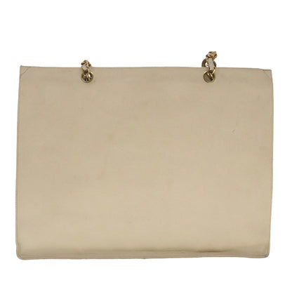 CHANEL COCO Mark Chain Tote Bag Caviar Skin Beige Gold CC bs18886