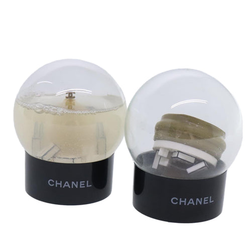 CHANEL Snow Globe 2Set Clear CC bs18933